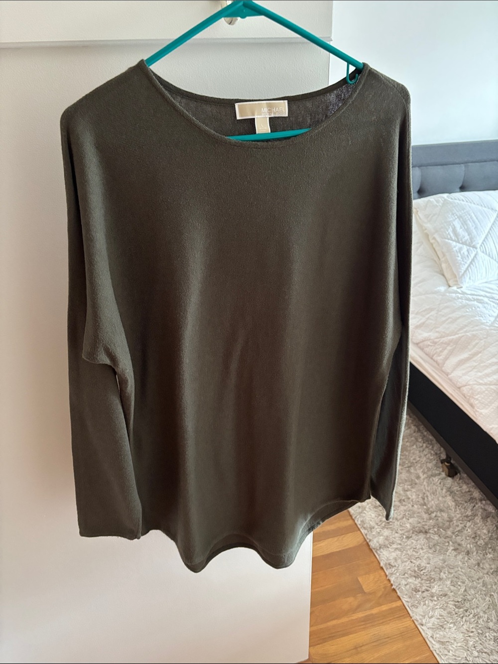 Michael Kors Olive Crewneck Pullover Sweater